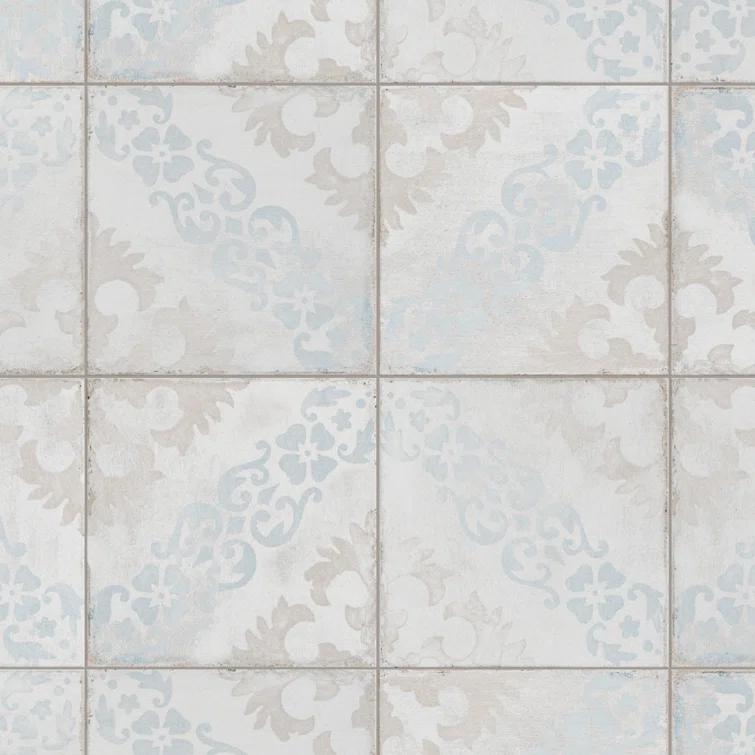 Barcelona 6" x 6" Porcelain Patterned Wall & Floor Tile