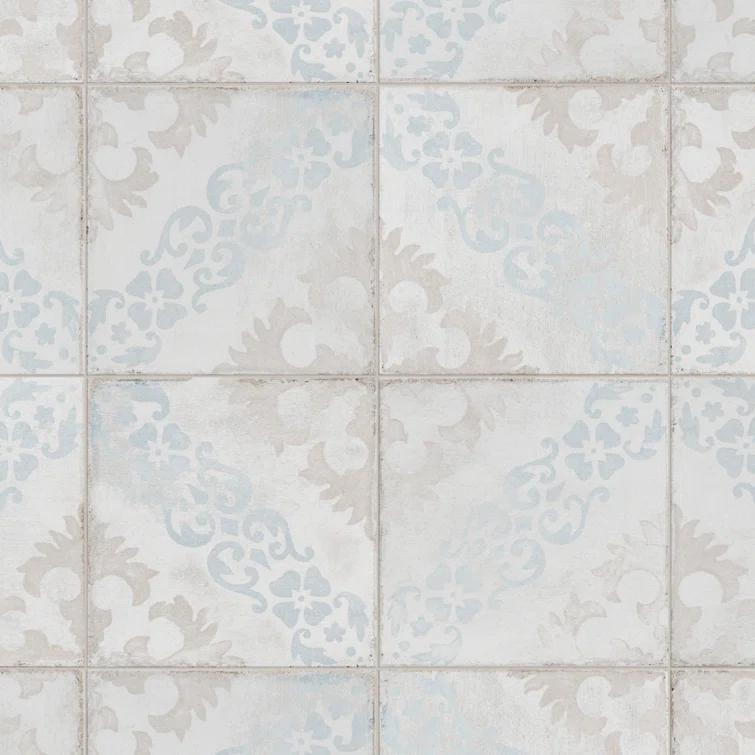 Barcelona 6" x 6" Porcelain Patterned Wall & Floor Tile