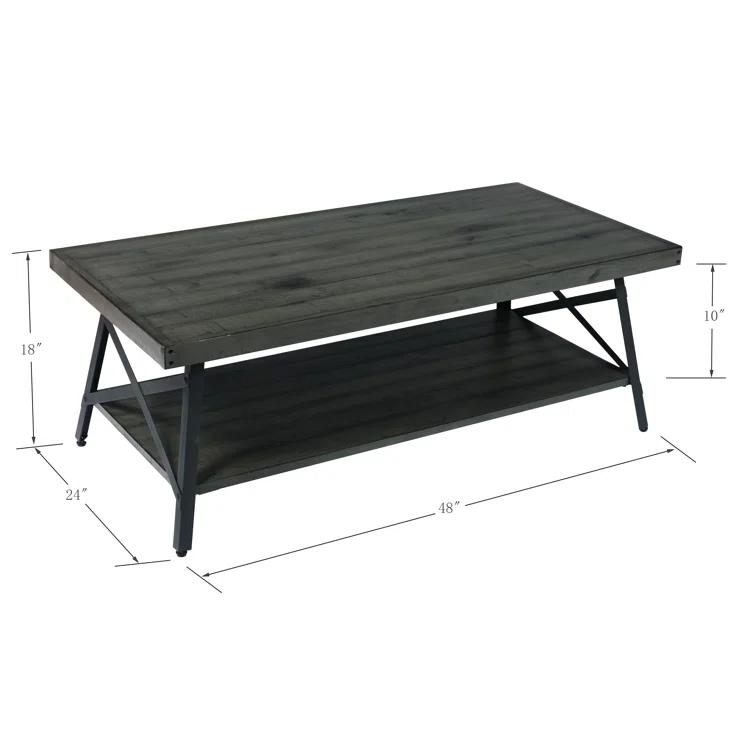 Laguna Solid Wood Top Coffee Table