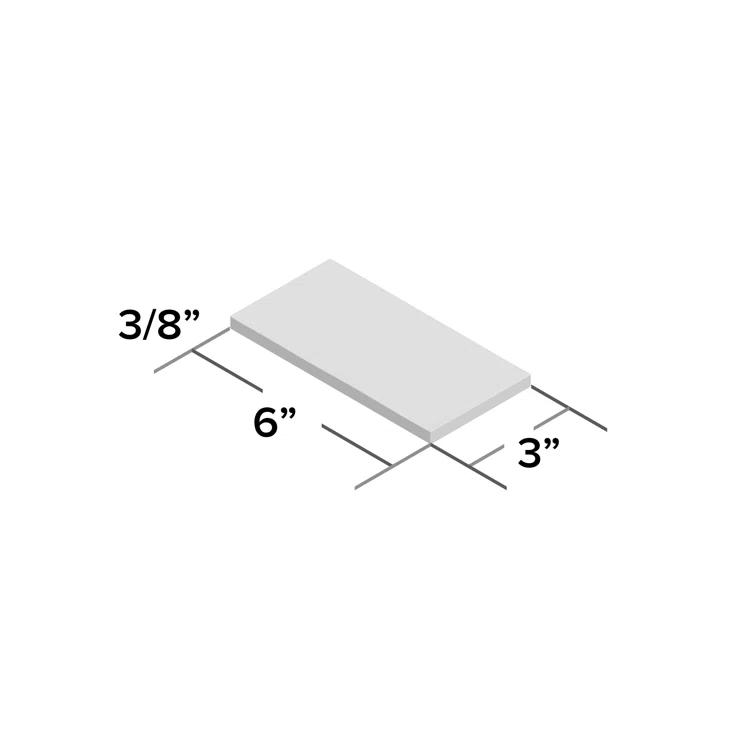 Barcelona 3x6 Blanco Polished Ceramic Subway Wall Tile (5.38 Sq. Ft. / Case)
