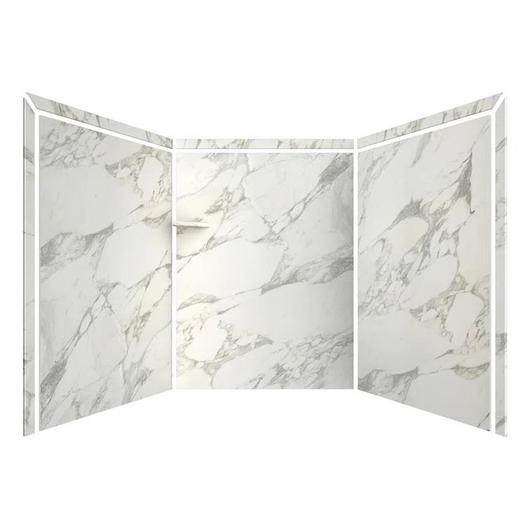FlexStone Adaptable 60"W x 60"D x 80"H Alcove Shower Surround