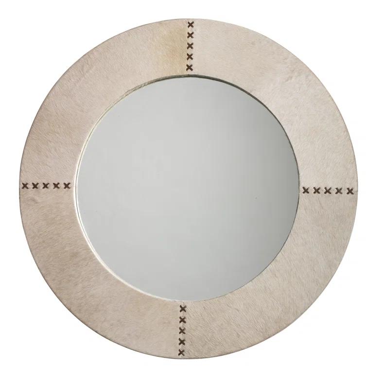 Aaden Round Hide Wall Mirror