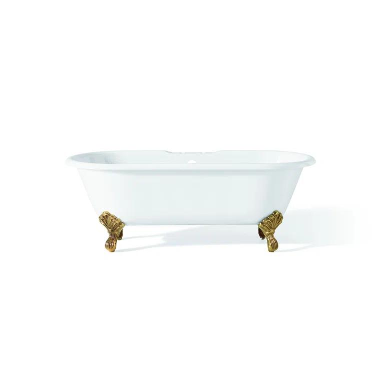 Kristin 61'' Soaking Cast Iron Bathtub