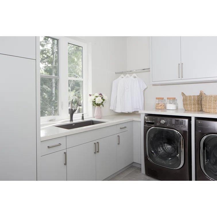 Precis SILGRANIT 32" L X 19" W Super Single Undermount Kitchen SInk