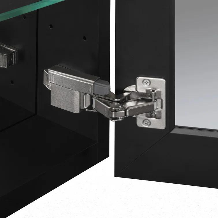 W 24'' H Frameless Medicine Cabinet Mirror 2 Adjustable