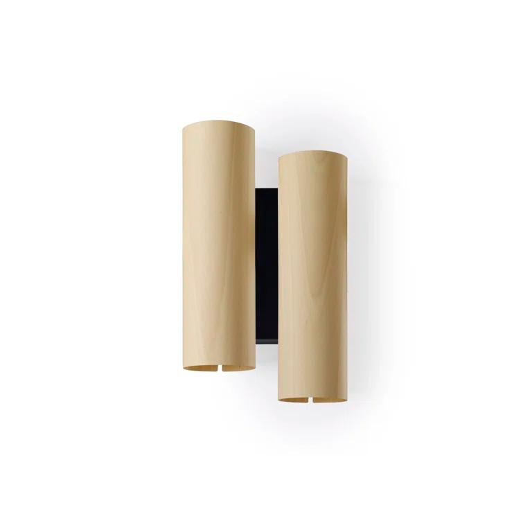 Black Note Steel LED Flush Mounted Sconce