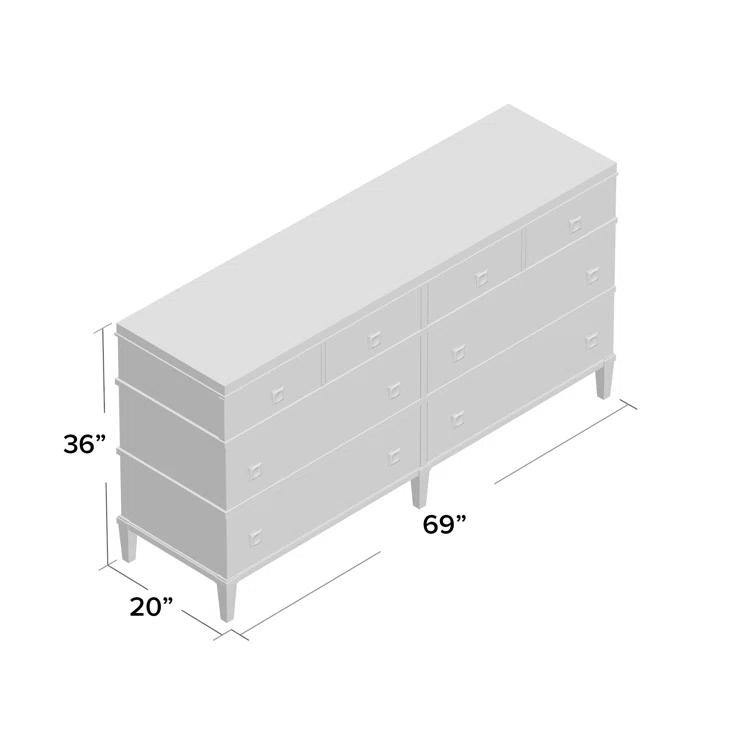 Vivora 69'' W 8 - Drawer Dresser