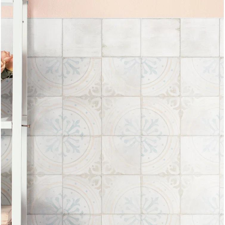 Barcelona 6" x 6" Porcelain Vintage Wall & Floor Tile