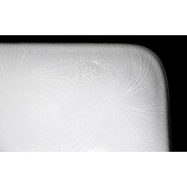 Kohler Sartorial Paisley Caxton, Artist Editions Rectangle Undermount Bathroom Sink