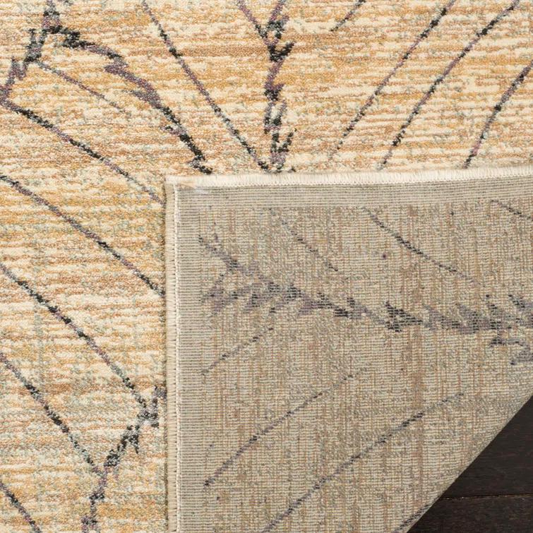 Martha Stewart Viscose Pile Floral Rug