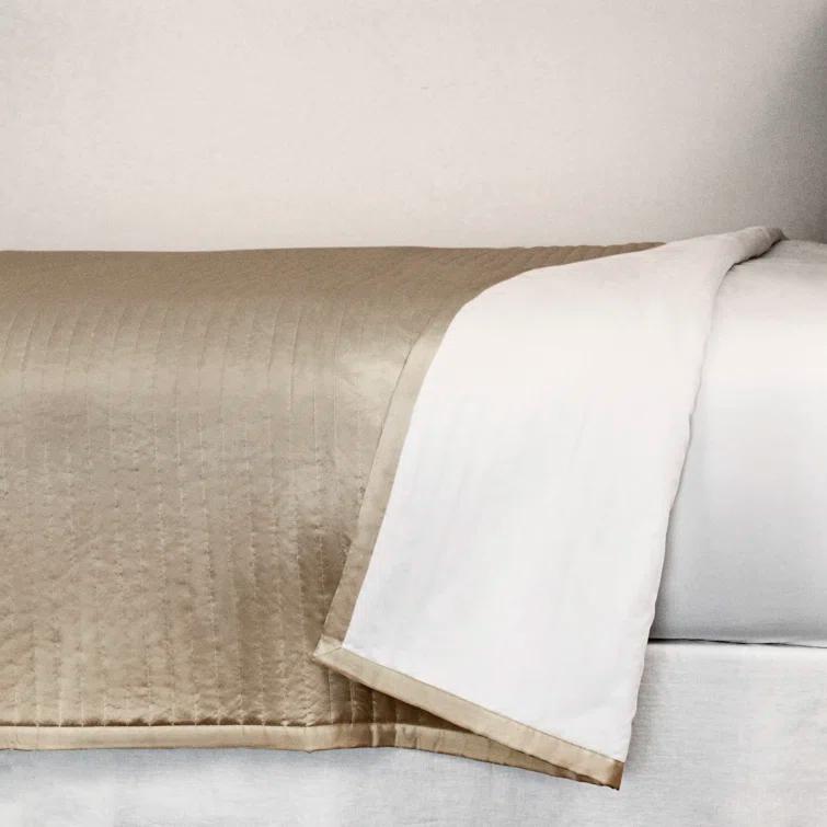 Quilted Silk Channel Coverlet