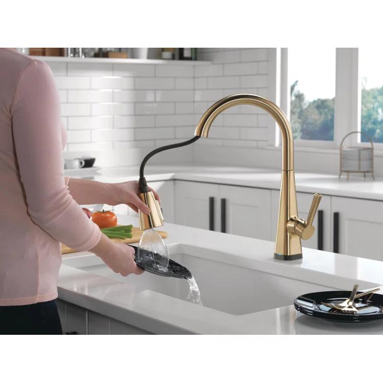 Lenta Pull Down Sprayer Touch Kitchen Sink Faucet, Touch Control Kitchen Faucet
