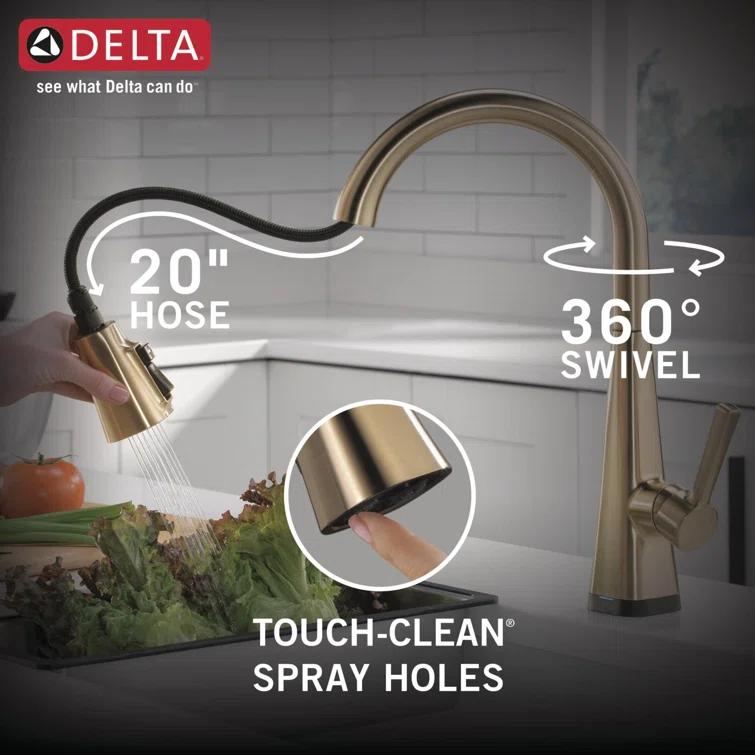 Lenta Pull Down Sprayer Touch Kitchen Sink Faucet, Touch Control Kitchen Faucet