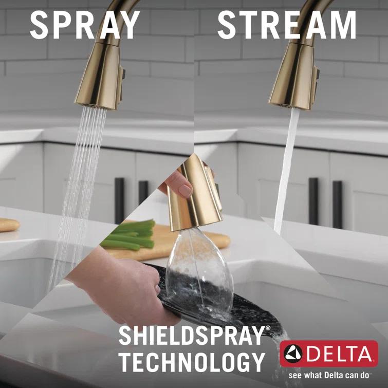 Lenta Pull Down Sprayer Touch Kitchen Sink Faucet, Touch Control Kitchen Faucet