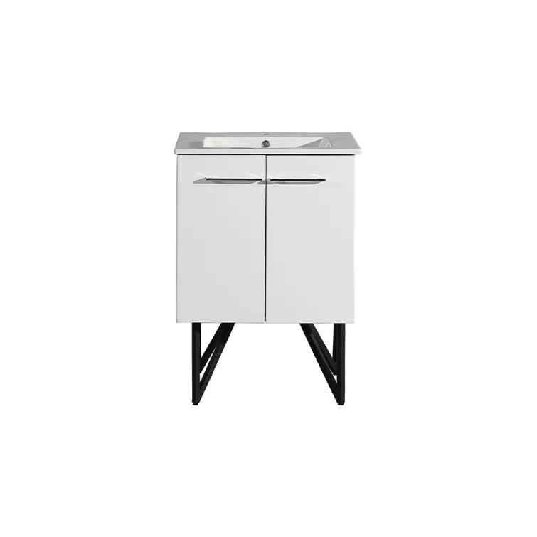 Annecy 24 In. Bathroom Vanity With Ceramic Sink Top
