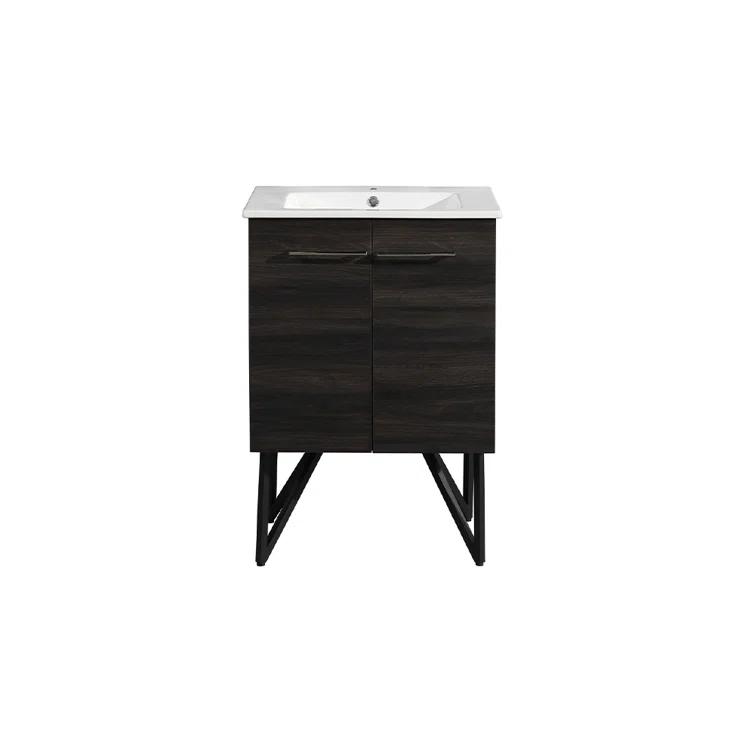 Annecy 24 In. Bathroom Vanity With Ceramic Sink Top