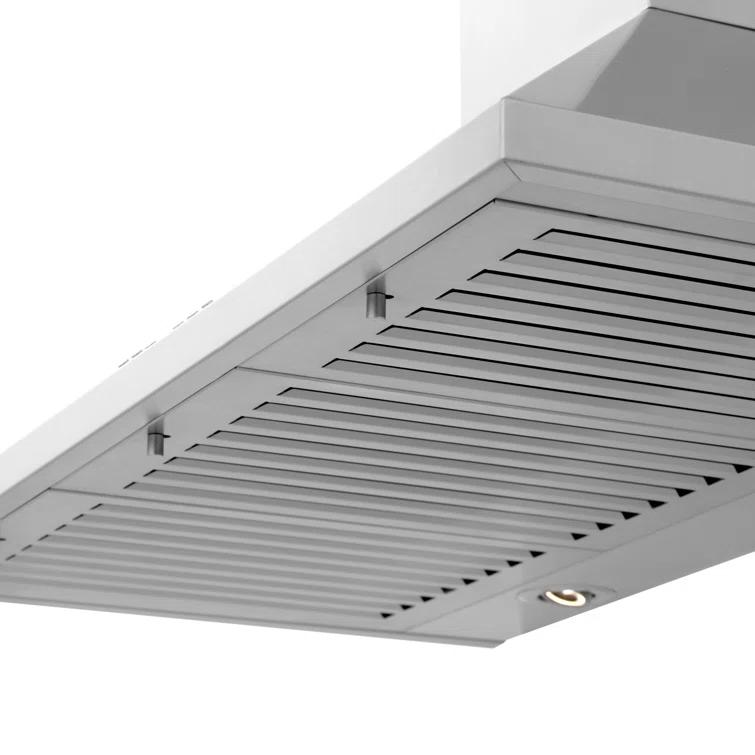 ZLINE 48 in. ZLINE CrownSound™Ducted Vent Wall Mount Range Hood in Stainless Steel W/ Bluetooth Speakers (KL2CRN-BT-48)