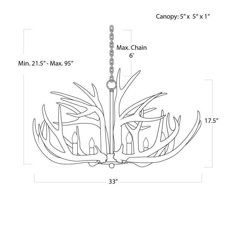 Antler Chandelier