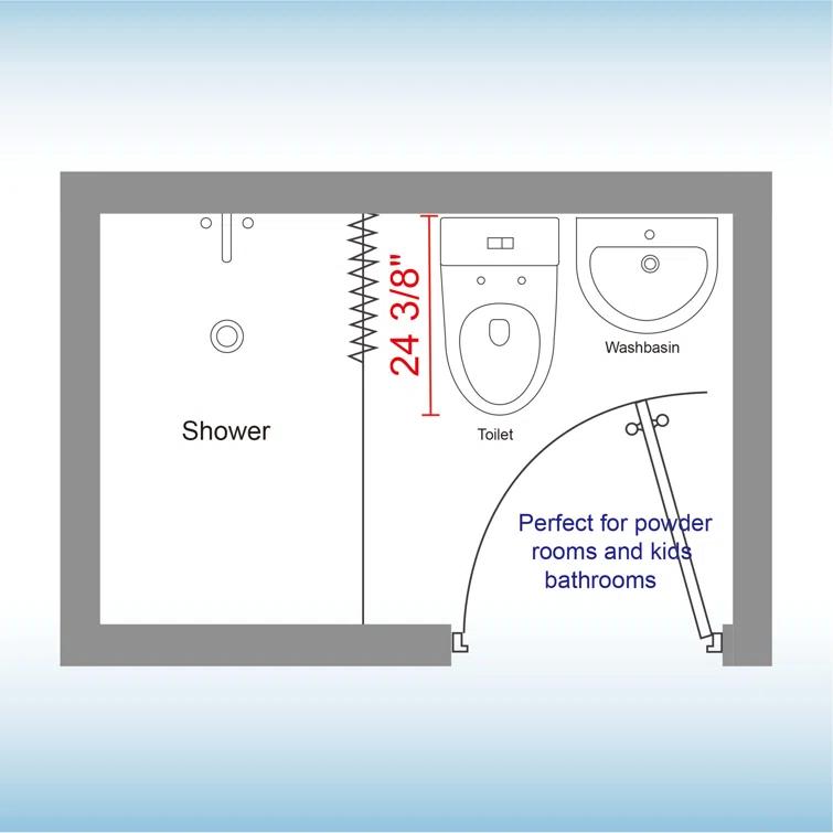 1.28 GPF Space Saving Round Compact One-Piece Toilet (Seat Included)