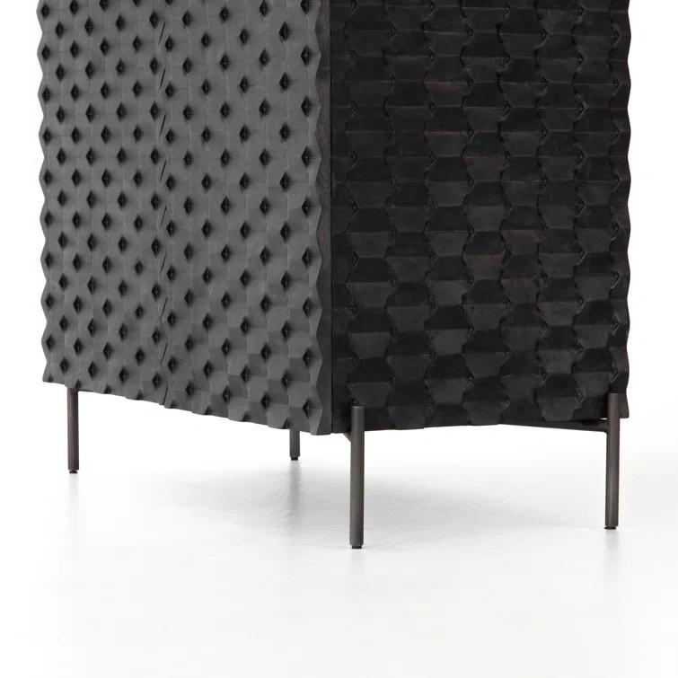 Raffael Solid Wood Bar Cabinet