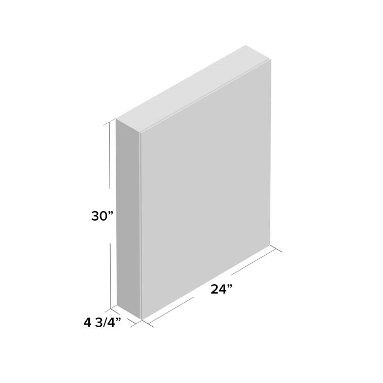 Verdera® Recessed or Surface Mount Medicine Cabinet with 3 Adjustable Shelves