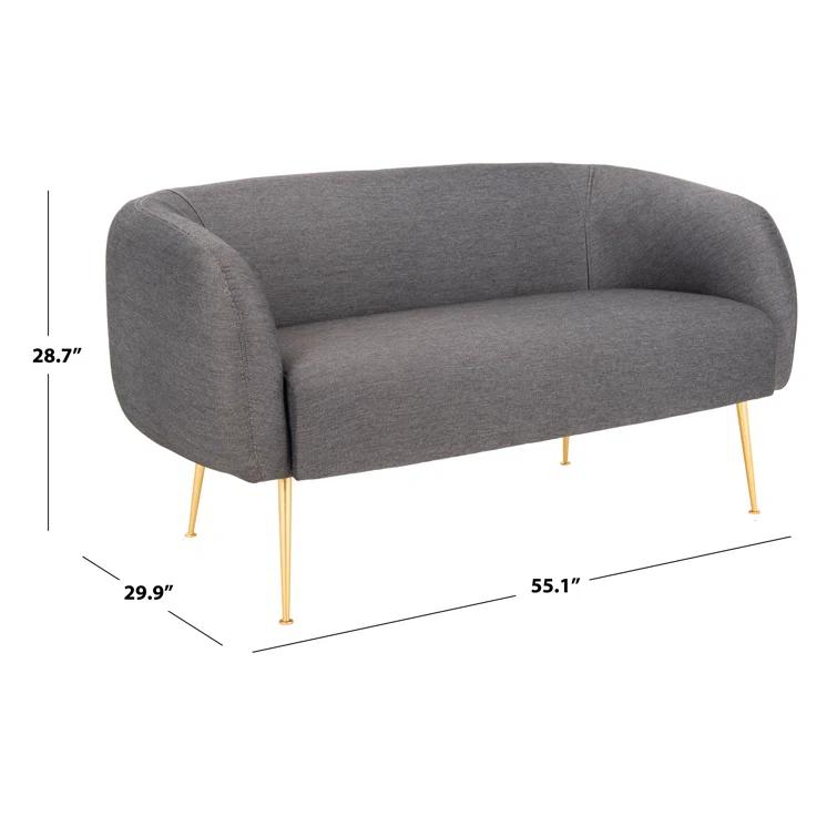 Safavieh  Couture High Line Collection Alena Stone Polyester Blend Loveseat