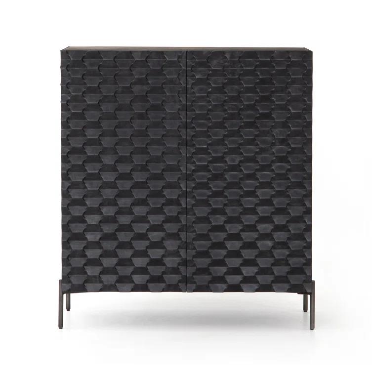 Raffael Solid Wood Bar Cabinet