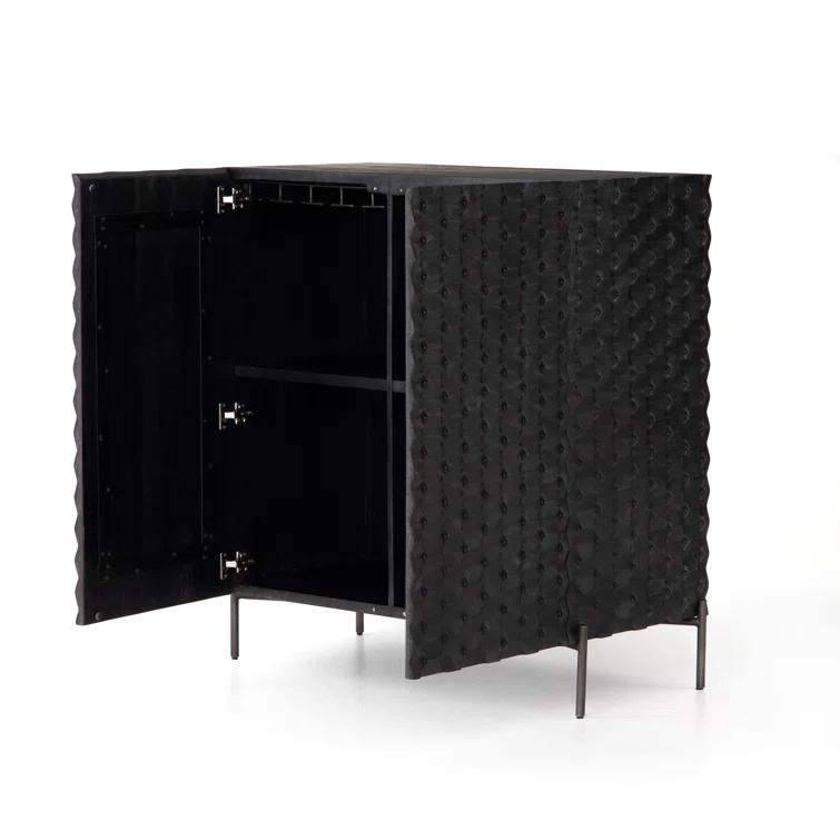 Raffael Solid Wood Bar Cabinet
