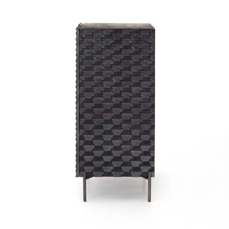Raffael Solid Wood Bar Cabinet