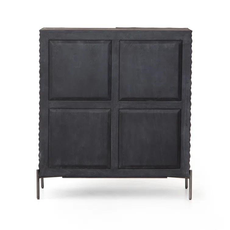 Raffael Solid Wood Bar Cabinet