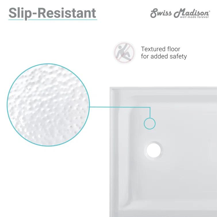 Voltaire 48" x 36" Single-Threshold, Shower Base