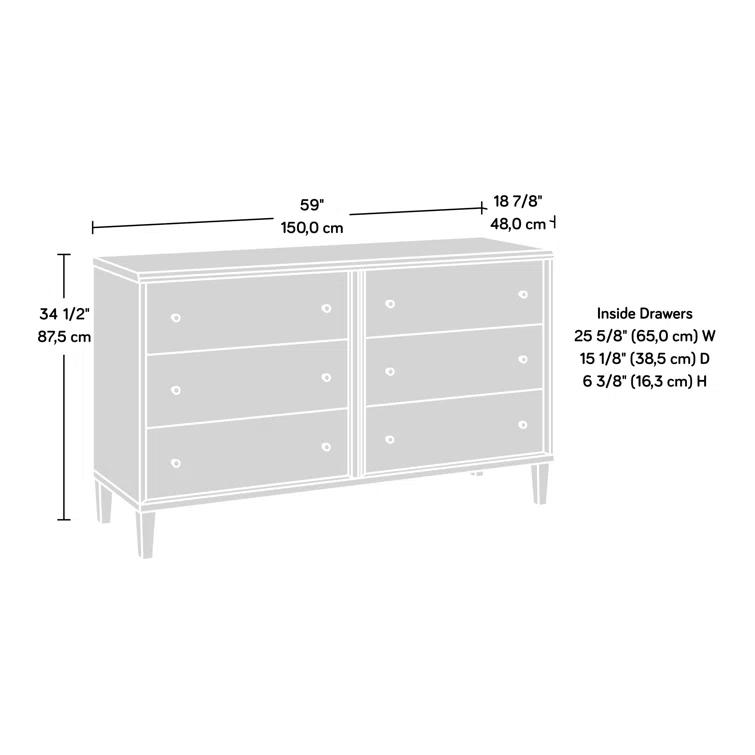Anders 6-Drawer Wood Dresser