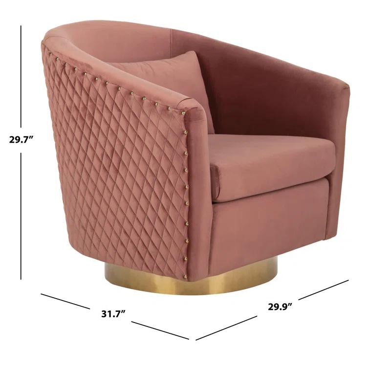 Skye Upholstered Swivel Barrel Chair