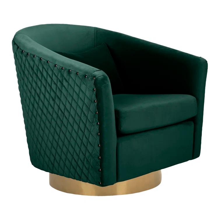 Skye Upholstered Swivel Barrel Chair