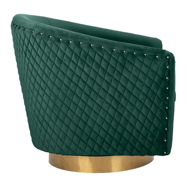 Skye Upholstered Swivel Barrel Chair
