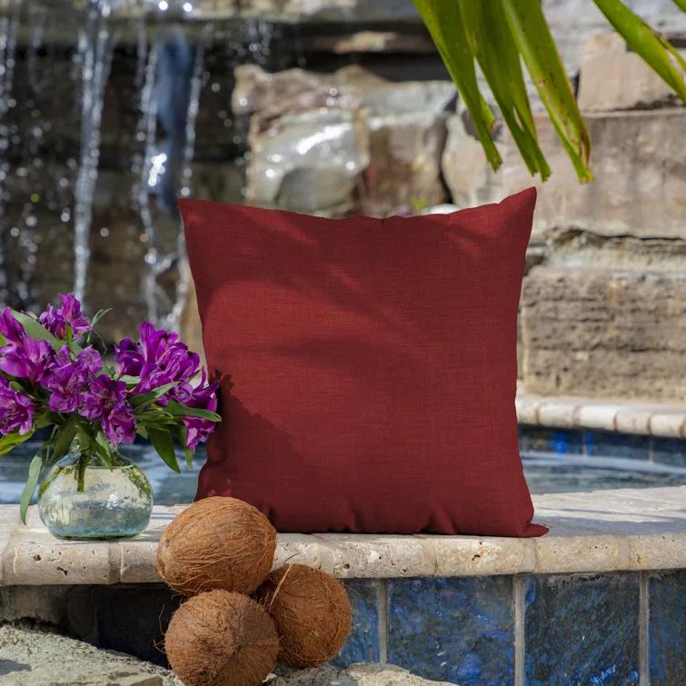 Ruby Indoor/Outdoor Reversible Throw Pillow