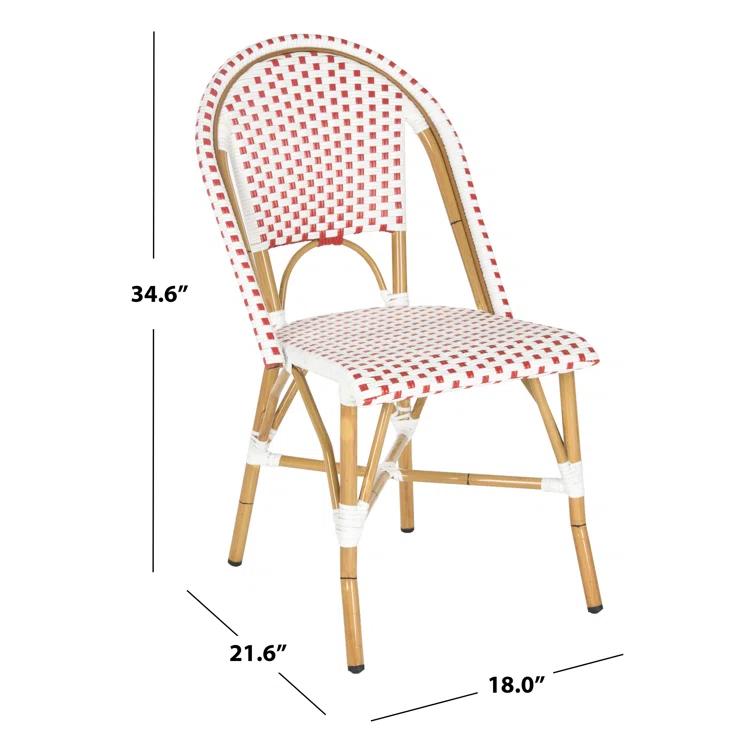 Casidy Polyethylene (PE) Wicker Wicker Outdoor Dining Side Chair