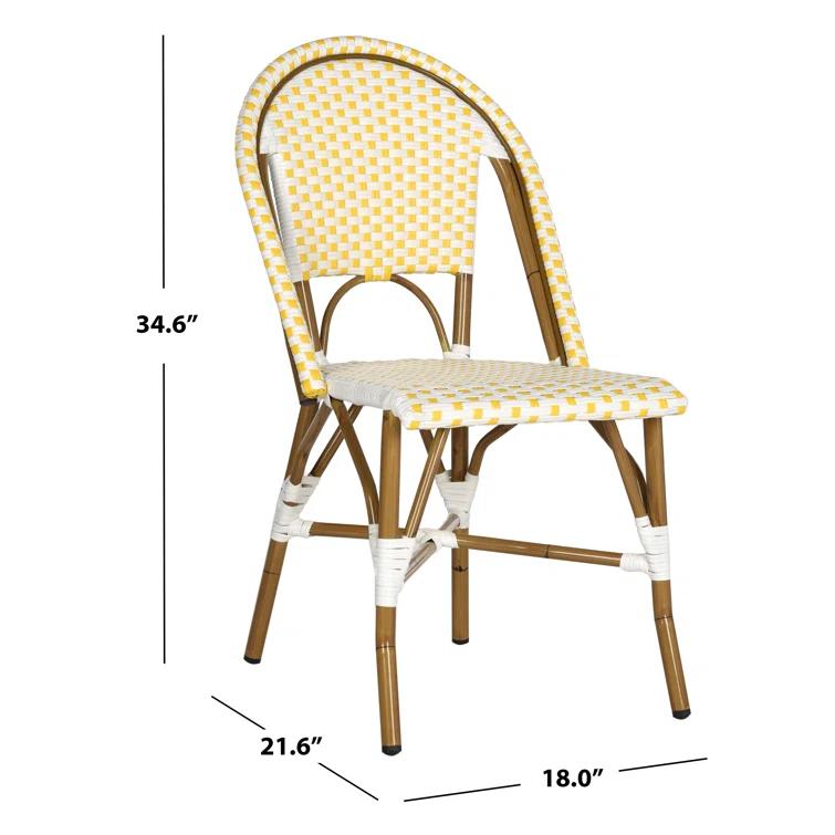 Casidy Polyethylene (PE) Wicker Wicker Outdoor Dining Side Chair