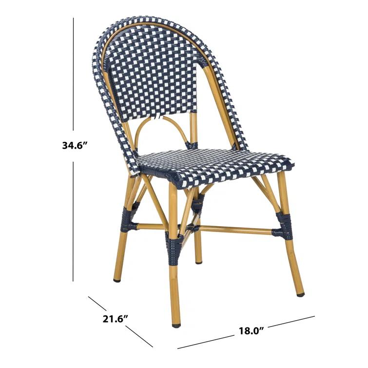 Casidy Polyethylene (PE) Wicker Wicker Outdoor Dining Side Chair