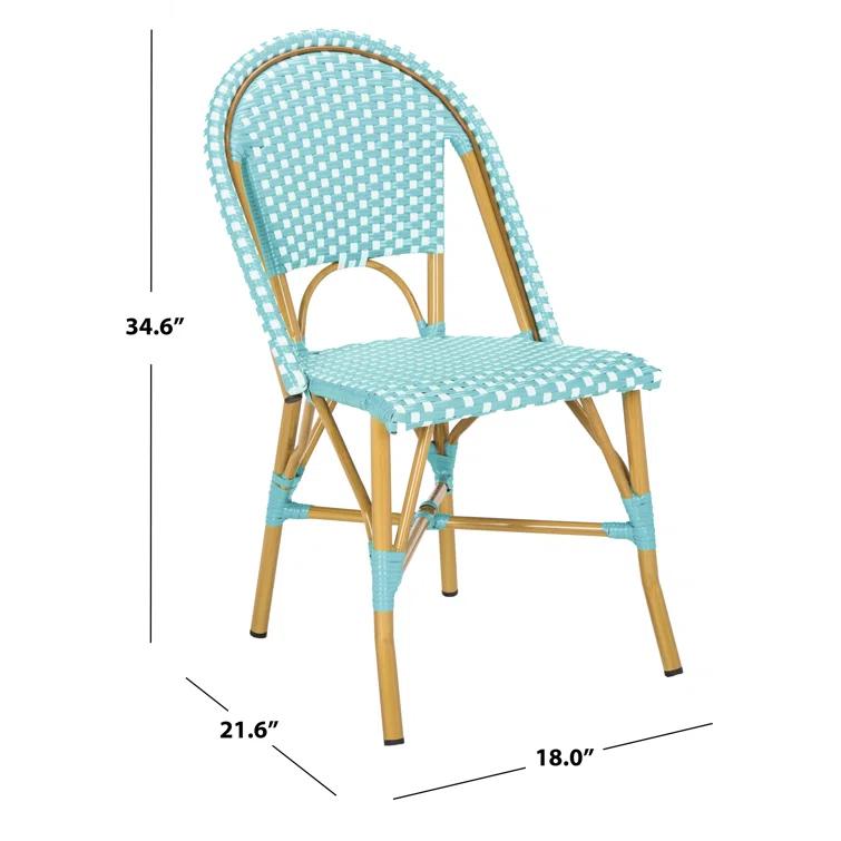 Casidy Polyethylene (PE) Wicker Wicker Outdoor Dining Side Chair