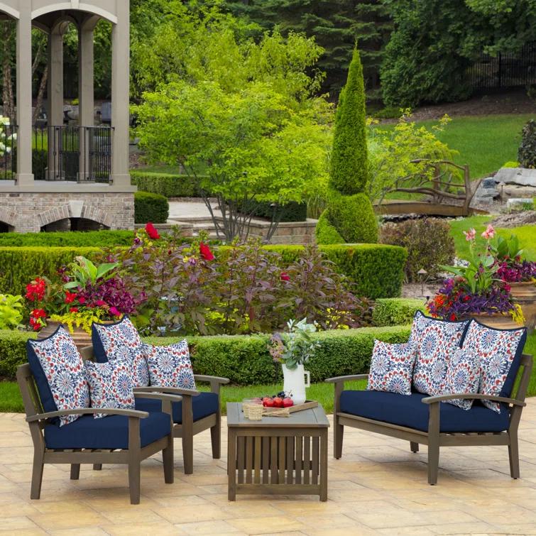 ARDEN Ruby Outdoor Square Pillow Cover & Insert