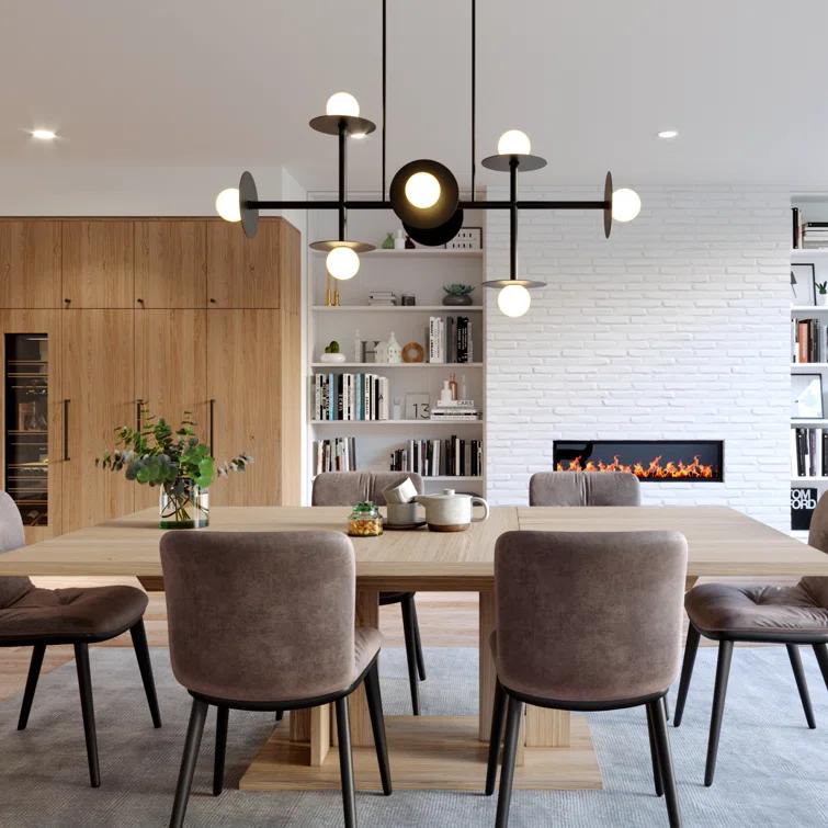 Nodes Large Linear Chandelier by Kelly Wearstler - Burnished Brass