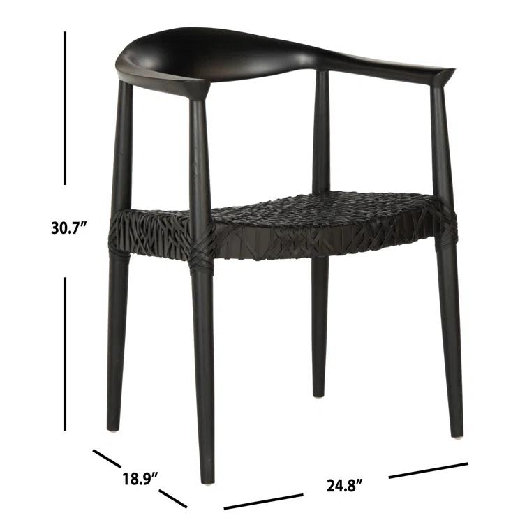 Kazbah Leather Dining Arm Chair