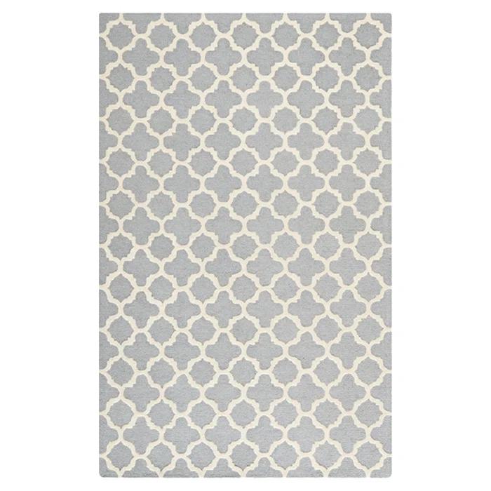 Hand Tufted Wool Geometric Rug