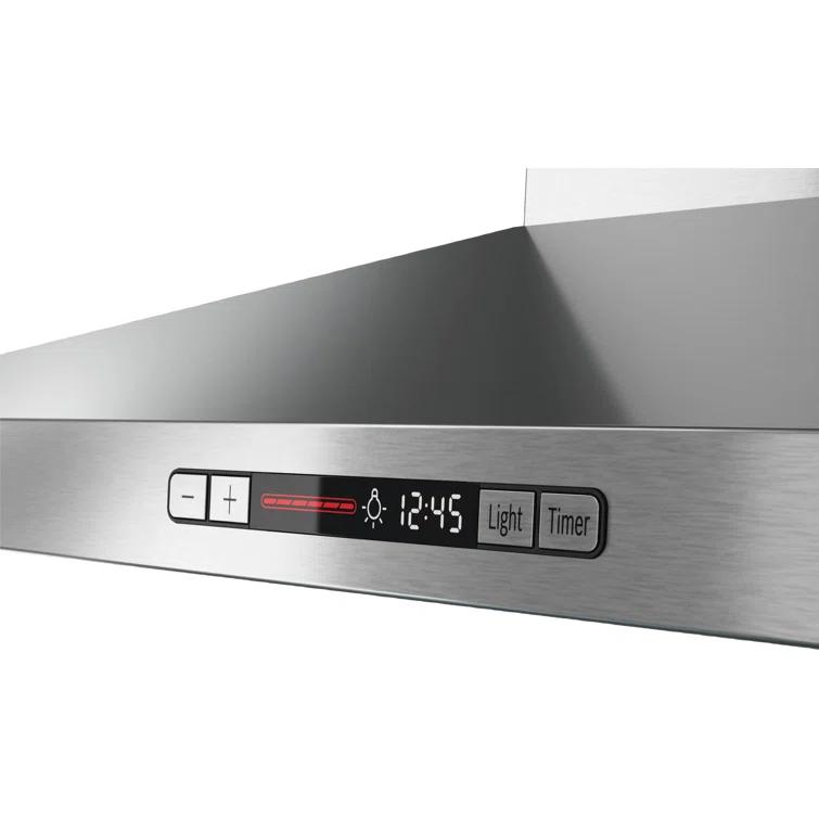 800 Series 36" 600 CFM Convertible Wall Mount Range Hood in Stainless Steel