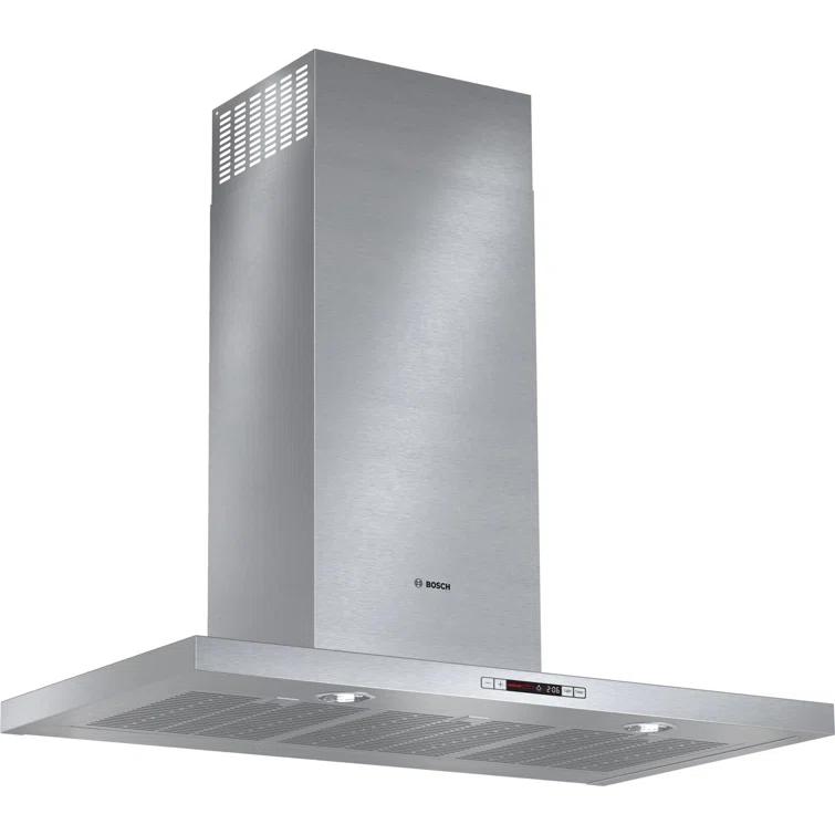 800 Series 36" 600 CFM Convertible Wall Mount Range Hood in Stainless Steel