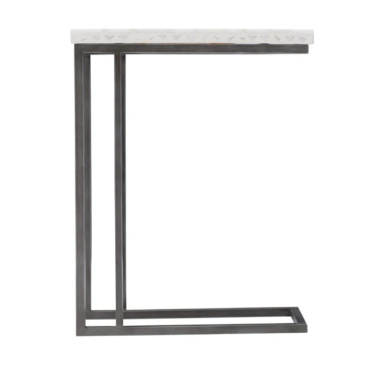 Sausalito Rectangular Concrete Outdoor Side Table