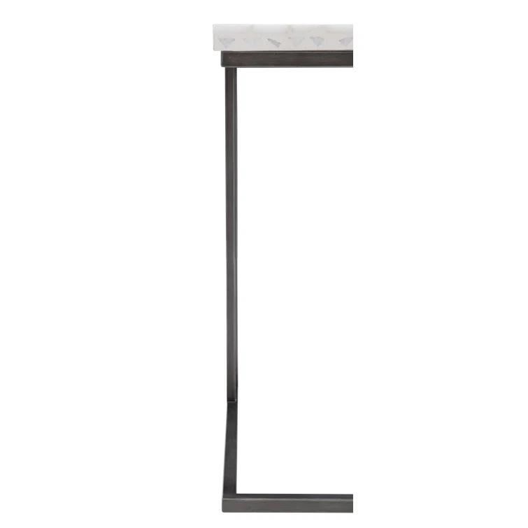 Sausalito Rectangular Concrete Outdoor Side Table