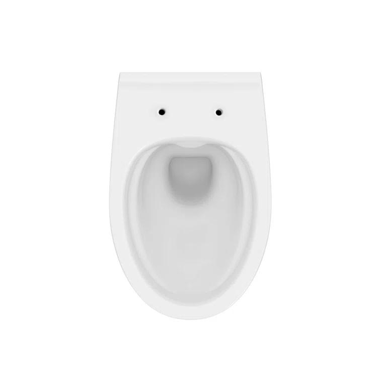 StormOn Dual-Flush Elongated Wall-Mount Toilet (Seat Included)