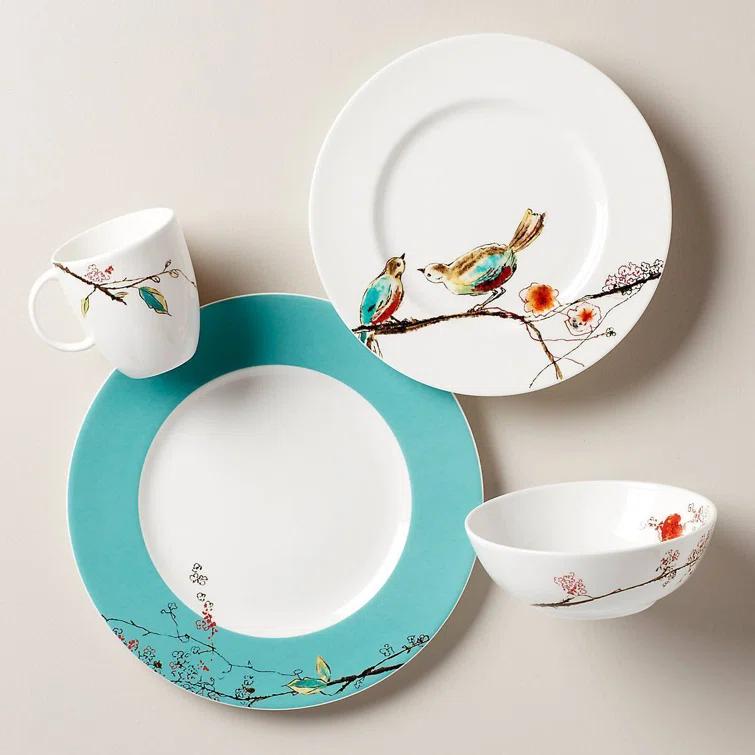Lenox Lenox Chirp 4 Piece Bone China Place Setting Set, Service for 1